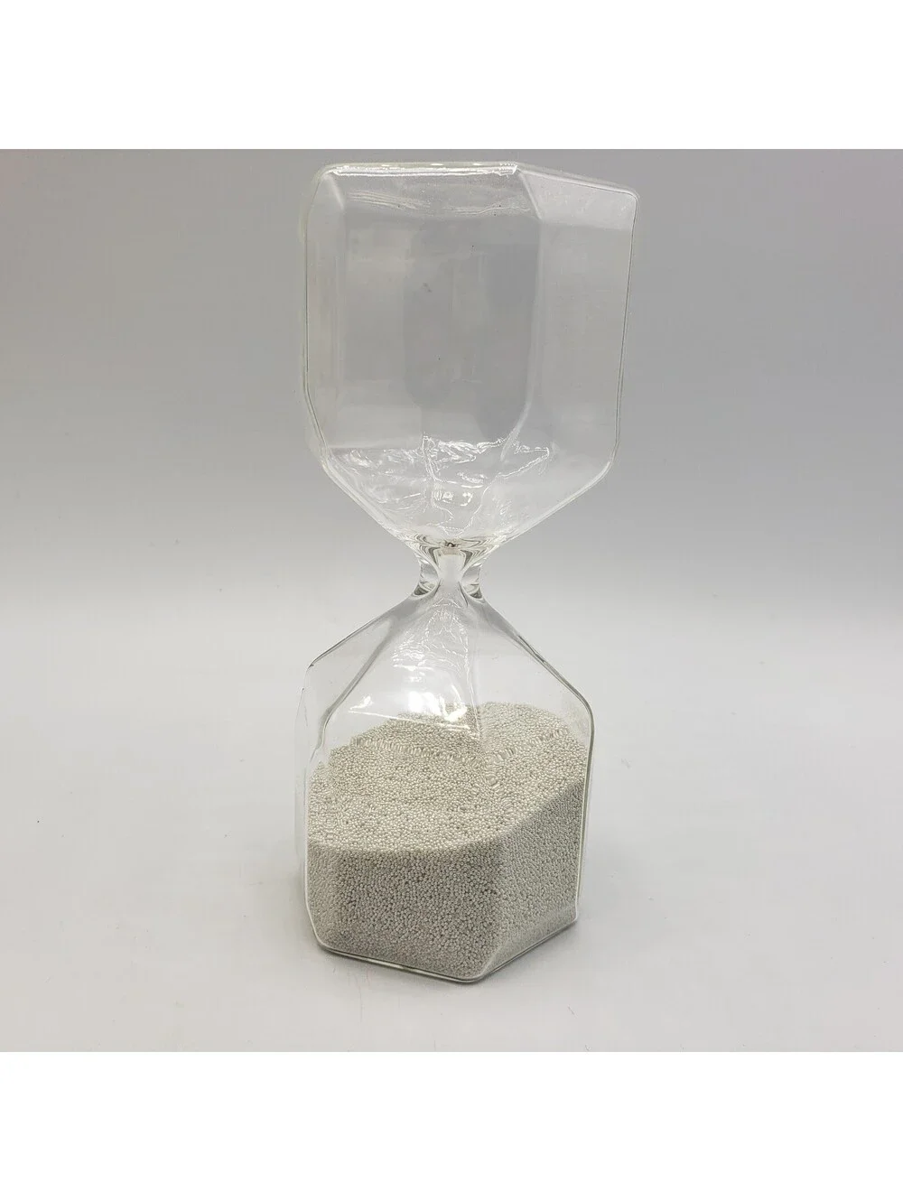 Ikea Tillsyn Geometric Shape Hourglass White Beads Timer 90 Second